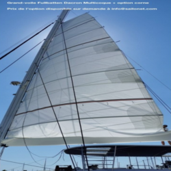Grand-voile lattée coupe horizontale